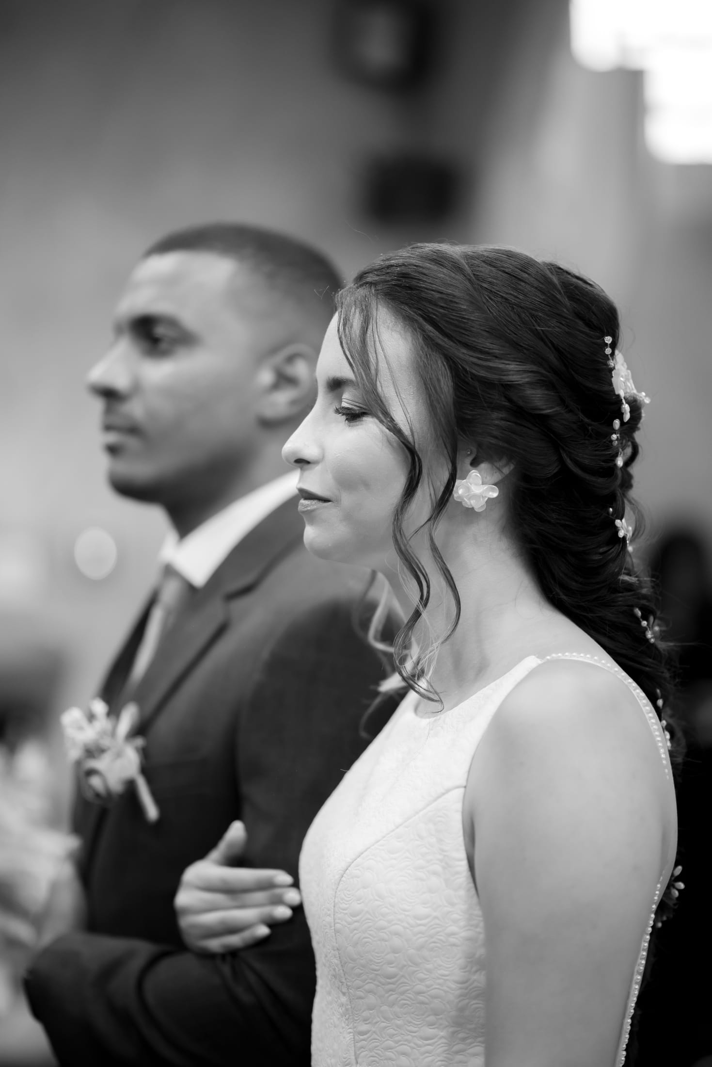 Um momento do casamento de Aline e Leonardo